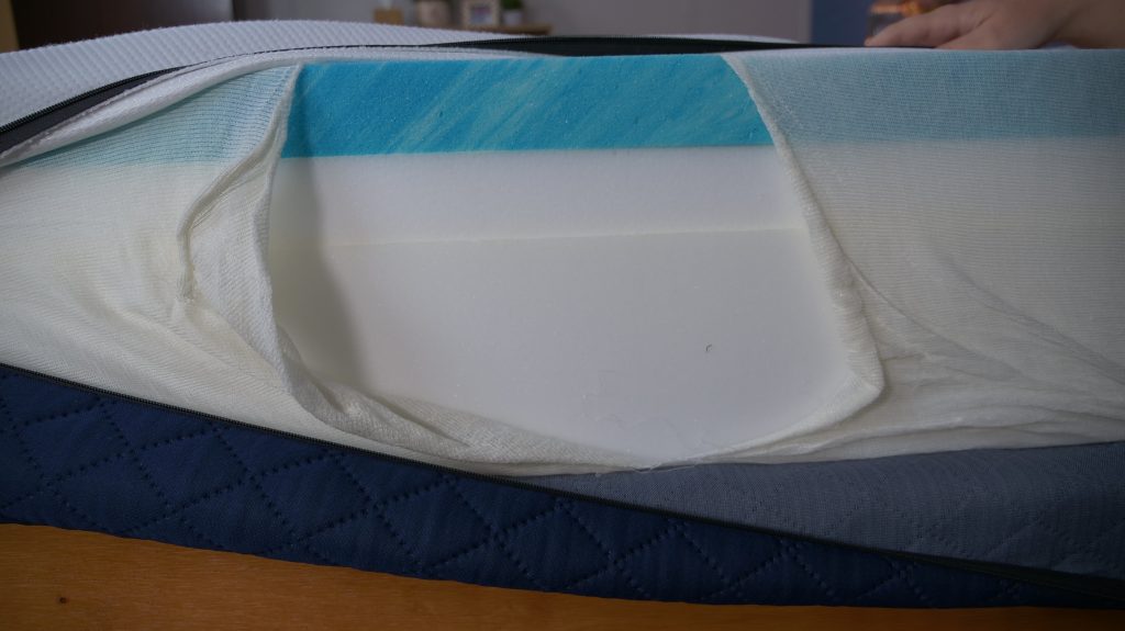 A closer look at the Silk & Snow mattress construction