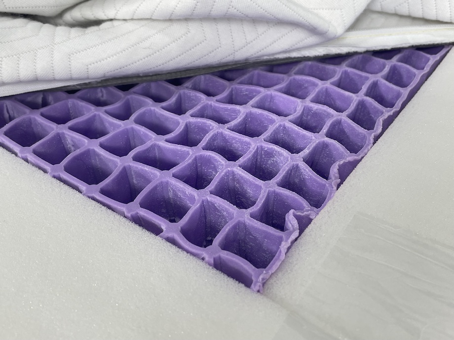 Inside layers of the Purple NewDay mattress