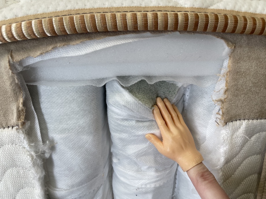 The layers of the Saatva RX mattress