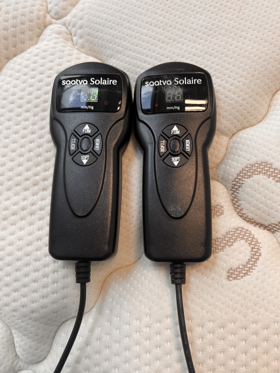 Saatva Solaire Firmness Controls